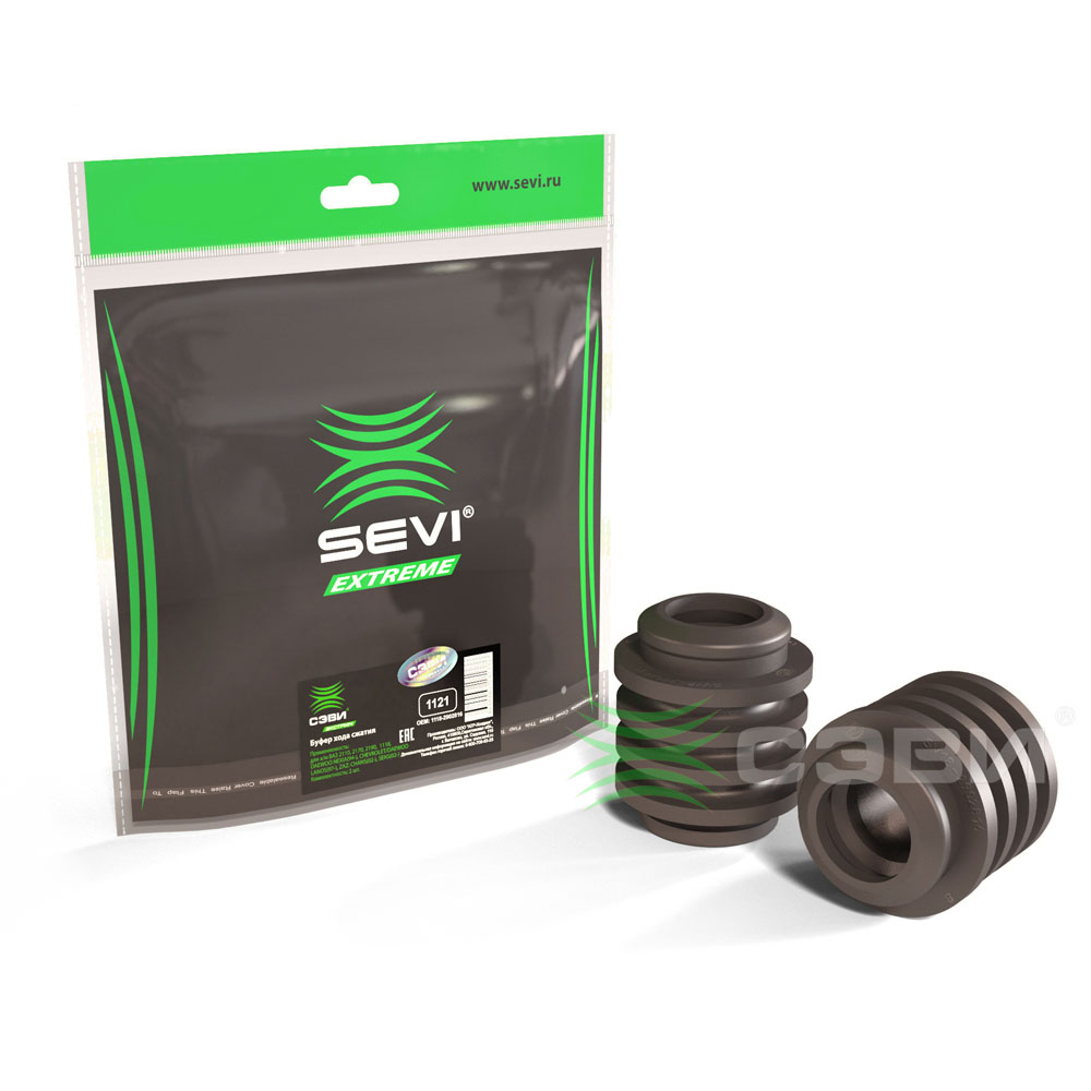 Sevi Expert 1121 Буфер хода сжатия для а/м ВАЗ: 2110-2115, 2170-2172, 1117-1119, 2190-2192, 2194, DAEWOO: Lanos (97-), Nexia (95-), ZAZ: Chance (02-), Sens (02-) "СЭВИ-ЭКСТРИМ" 